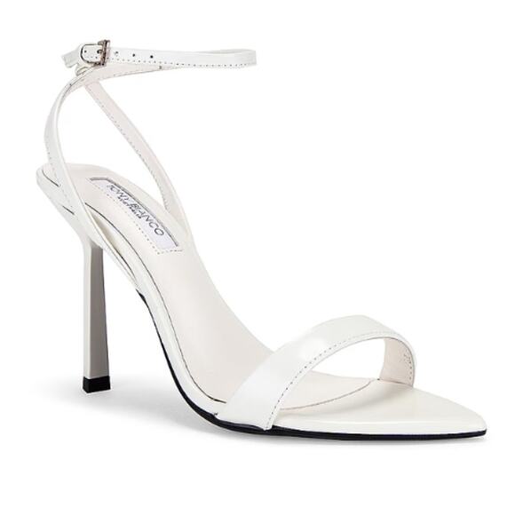 Tony Bianco Milos Heel in White High Shine EUC Size 7.5 - Picture 1 of 7